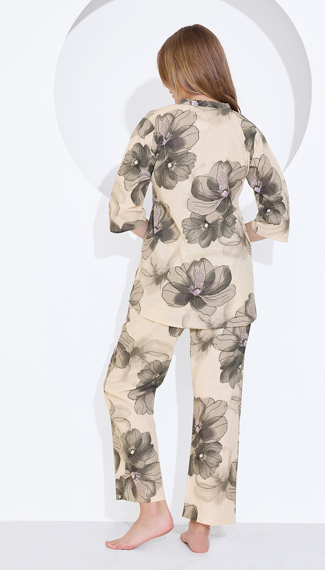 Womens Cotton Printed Co-Ord Set