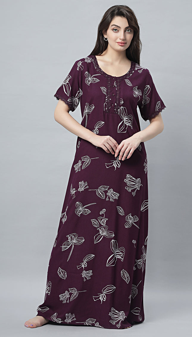 Womens Nightwear Full-Length Nighty