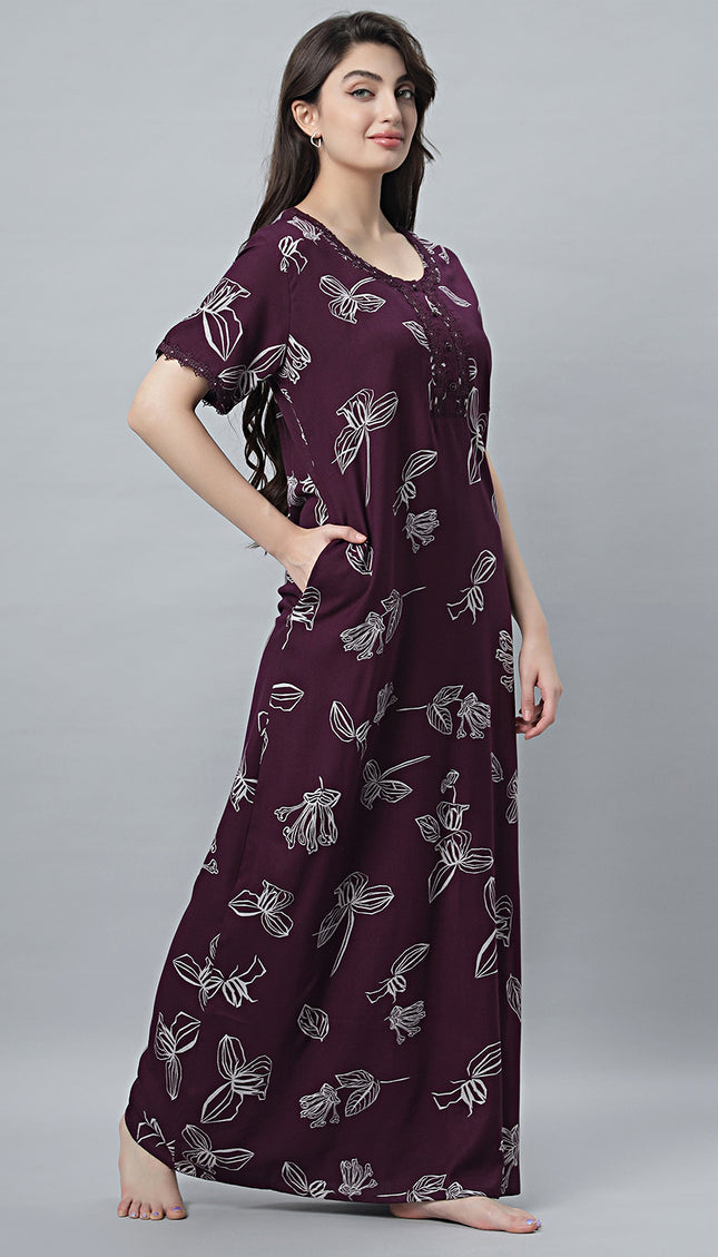 Womens Nightwear Full-Length Nighty