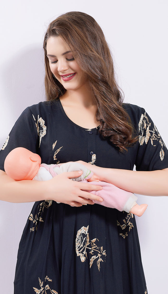 Womens Maternity Short Nighty | Comfortable & Breathable