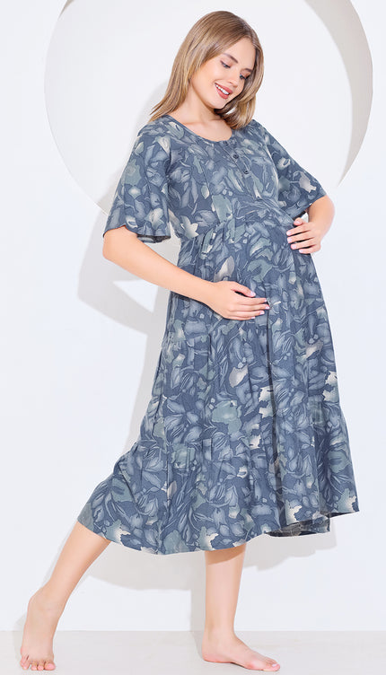 Womens Maternity Short Nighty | Comfortable & Breathable
