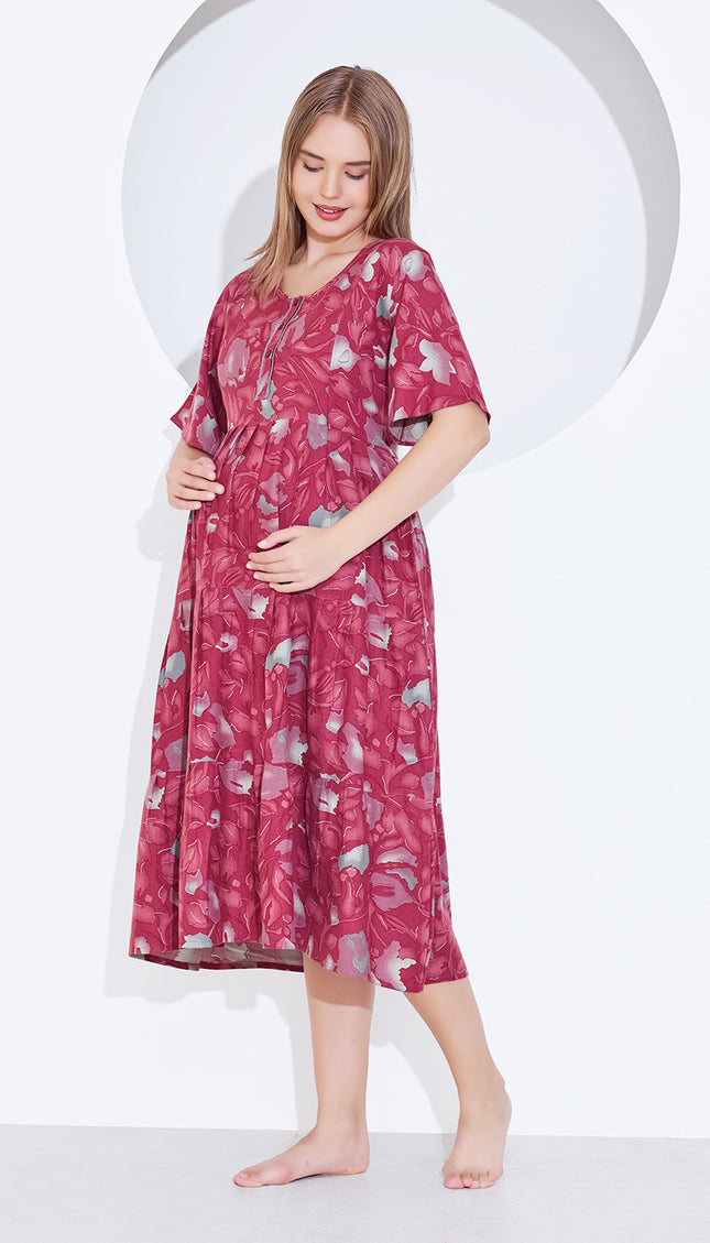 Womens Maternity Short Nighty | Comfortable & Breathable