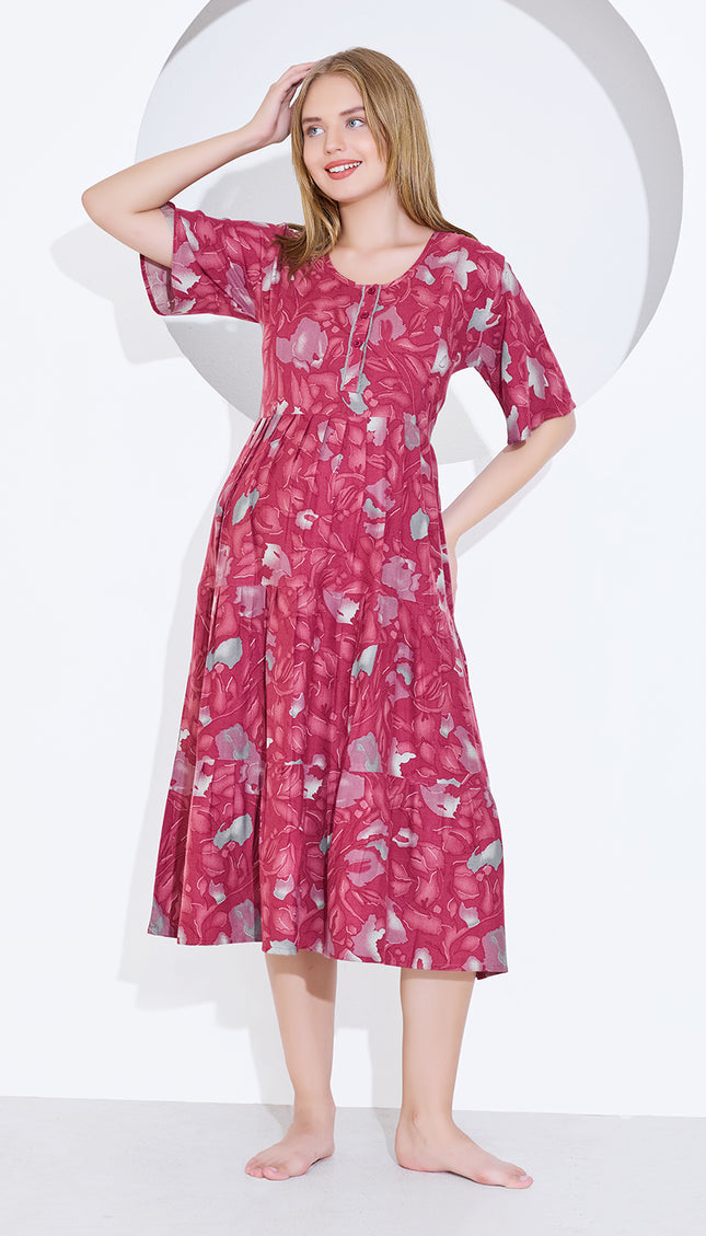 Womens Maternity Short Nighty | Comfortable & Breathable