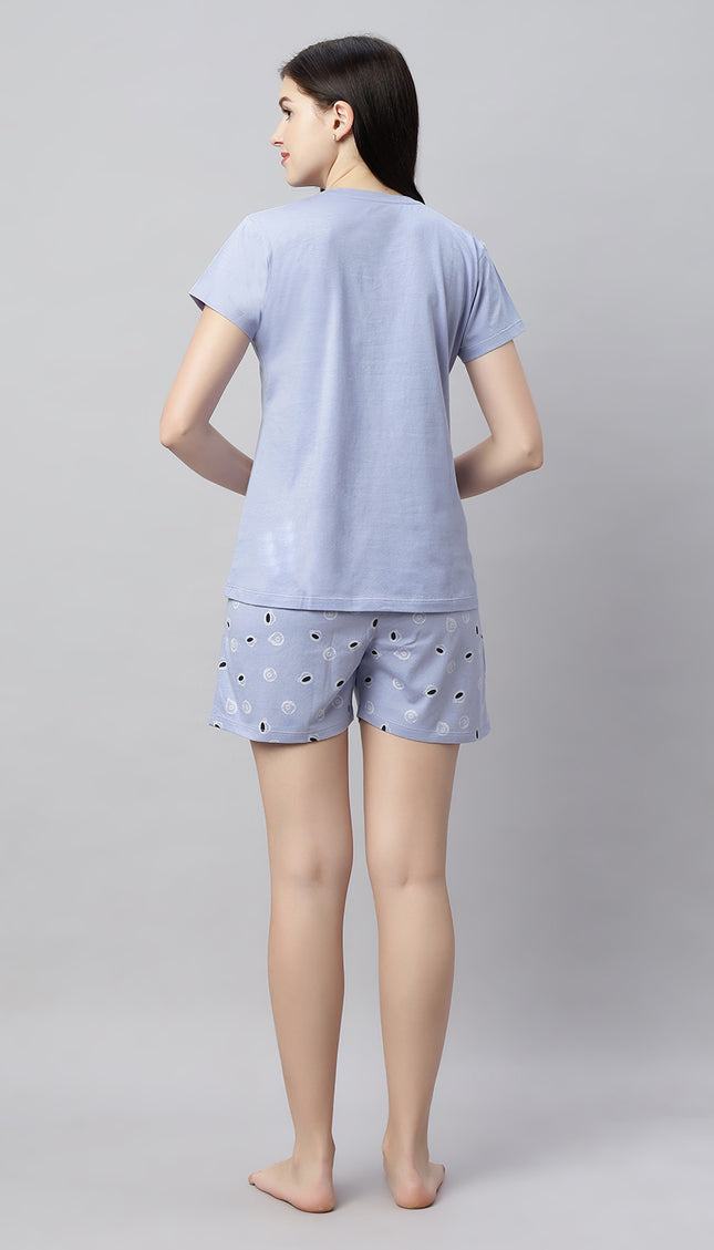 Womens Cotton Printed Night Suit Set