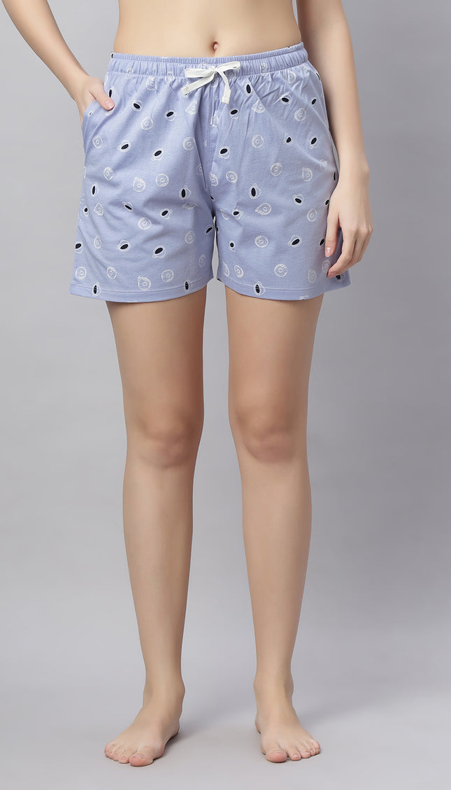 Womens Cotton Printed Night Suit Set
