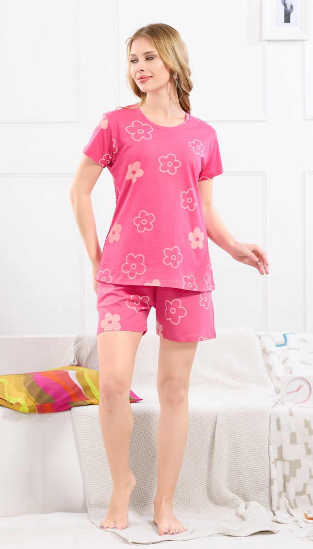 Womens Cotton Printed Night Suit Set