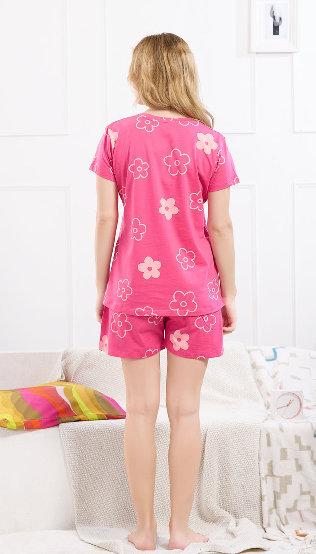 Womens Cotton Printed Night Suit Set