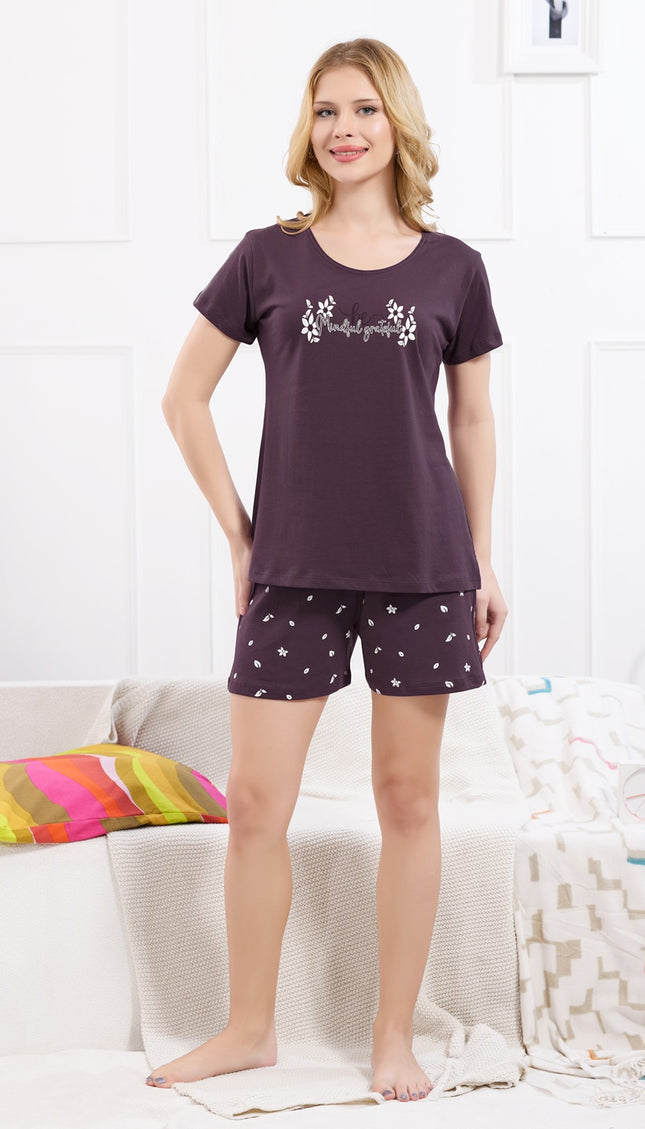 Womens Cotton Printed Night Suit Set