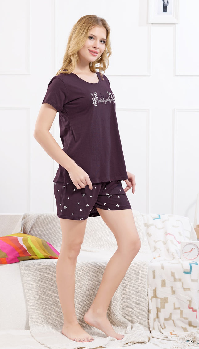 Womens Cotton Printed Night Suit Set