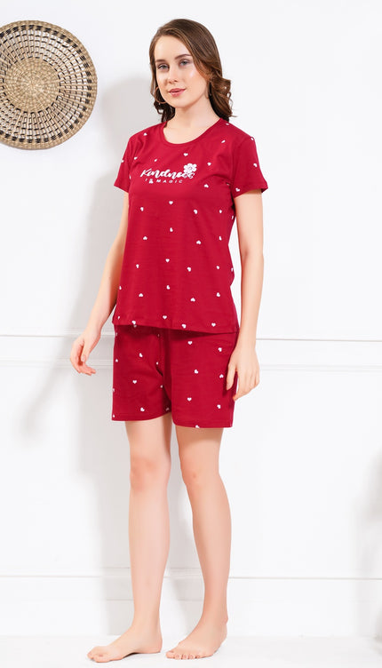 Women’s Cotton Printed Night Suit Set