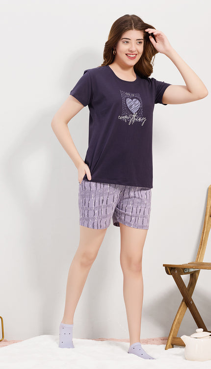 Women’s Cotton Printed Night Suit Set